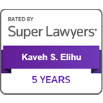 Rated By Super Lawyers | Kaveh S. Elihu | 5 Years